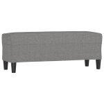 Vidaxl banc gris fonc� 100x35x41 cm tissu