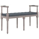 Vidaxl banc gris foncé 110x40x70 cm velours Vidaxl banc gris foncé 110x40x70 cm velours