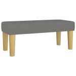 Vidaxl banc gris fonc� 70x30x30 cm tissu