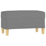 Vidaxl banc gris fonc� 70x35x41 cm tissu