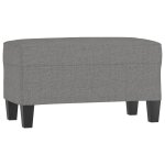 Vidaxl banc gris fonc 70x35x41 cm tissu