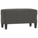 Vidaxl banc gris fonc 70x35x41 cm velours