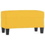 Vidaxl banc jaune clair 70x35x41 cm tissu