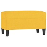 Vidaxl banc jaune clair 70x35x41 cm tissu Vidaxl banc jaune clair 70x35x41 cm tissu
