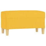 Vidaxl banc jaune clair 70x35x41 cm tissu