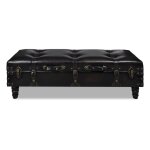 Vidaxl banc long de rangement marron
