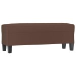Vidaxl banc marron 100x35x41 cm similicuir