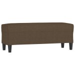 Vidaxl banc marron 100x35x41 cm tissu Vidaxl banc marron 100x35x41 cm tissu