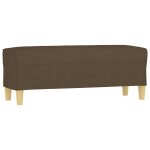 Vidaxl banc marron 100x35x41 cm tissu