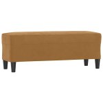 Vidaxl banc marron 100x35x41 cm velours