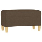 Vidaxl banc marron 70x35x41 cm tissu