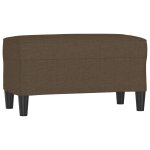 Vidaxl banc marron 70x35x41 cm tissu