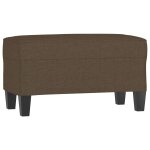 Vidaxl banc marron 70x35x41 cm tissu