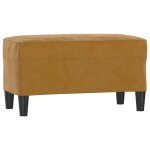 Vidaxl banc marron 70x35x41 cm velours