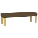 Vidaxl banc marron foncé 100x30x30 cm tissu Vidaxl banc marron foncé 100x30x30 cm tissu