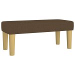 Vidaxl banc marron foncé 70x30x30 cm tissu Vidaxl banc marron foncé 70x30x30 cm tissu