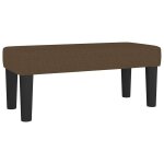 Vidaxl banc marron fonc� 70x30x30 cm tissu