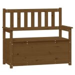 Vidaxl banc marron miel 112, 5x51, 5x96, 5 cm bois de pin massif