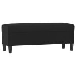 Vidaxl banc noir 100x35x41 cm similicuir