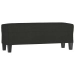 Vidaxl banc noir 100x35x41 cm tissu