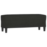 Vidaxl banc noir 100x35x41 cm tissu