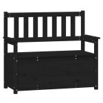 Vidaxl banc noir 112, 5x51, 5x96, 5 cm bois de pin massif