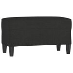 Vidaxl banc noir 70x35x41 cm tissu