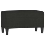 Vidaxl banc noir 70x35x41 cm tissu