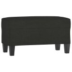 Vidaxl banc noir 70x35x41 cm tissu