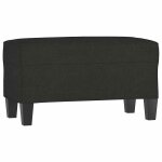 Vidaxl banc noir 70x35x41 cm tissu