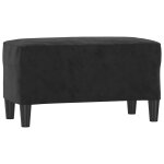 Vidaxl banc noir 70x35x41 cm velours