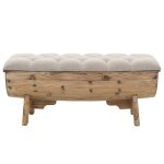 Vidaxl banc de rangement 103 cm bois de sapin massif