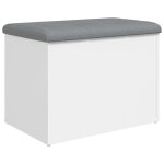 Vidaxl banc de rangement blanc 62x42x45 cm bois d'ingnierie