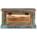 Vidaxl banc de rangement de chaussures bois de rcupration