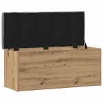 Vidaxl banc de rangement chne artisanal 102x42x45cm bois d'ingnierie