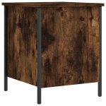 Vidaxl banc de rangement chne fum 40x42, 5x50 cm bois d'ingnierie