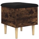 Vidaxl banc de rangement ch�ne fum� 42x42x46 cm bois d'ing�nierie