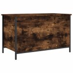 Vidaxl banc de rangement ch�ne fum� 80x42, 5x50 cm bois d'ing�nierie