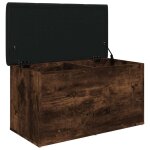 Vidaxl banc de rangement ch�ne fum� 82x42x45 cm bois d'ing�nierie