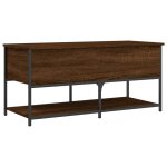 Vidaxl banc de rangement chêne marron 100x42, 5x47 cm bois d'ingénierie Vidaxl banc de rangement chêne marron 100x42, 5x47 cm bois d'ingénierie