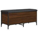 Vidaxl banc de rangement chne marron 102x42x45 cm bois d'ingnierie