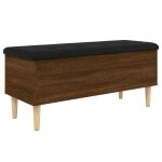 Vidaxl banc de rangement ch�ne marron 102x42x46 cm bois d'ing�nierie