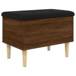 Vidaxl banc de rangement ch�ne marron 62x42x46 cm bois d'ing�nierie