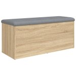Vidaxl banc de rangement ch�ne sonoma 102x42x45 cm bois d'ing�nierie