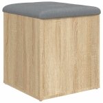 Vidaxl banc de rangement ch�ne sonoma 42x42x45 cm bois d'ing�nierie