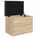 Vidaxl banc de rangement ch�ne sonoma 62x42x45 cm bois d'ing�nierie