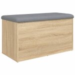 Vidaxl banc de rangement ch�ne sonoma 82x42x45 cm bois d'ing�nierie