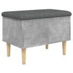 Vidaxl banc de rangement gris béton 62x42x46 cm bois d'ingénierie Vidaxl banc de rangement gris béton 62x42x46 cm bois d'ingénierie