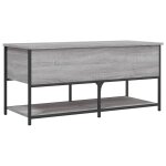 Vidaxl banc de rangement sonoma gris 100x42, 5x47 cm bois d'ing�nierie