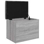 Vidaxl banc de rangement sonoma gris 62x42x45 cm bois d'ing�nierie